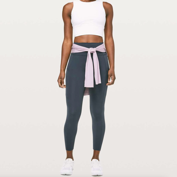 LULULEMON Fast & Free 7/8 Tight II *Non-Reflective Nulux 25" Melanite {D7} - Picture 1 of 7